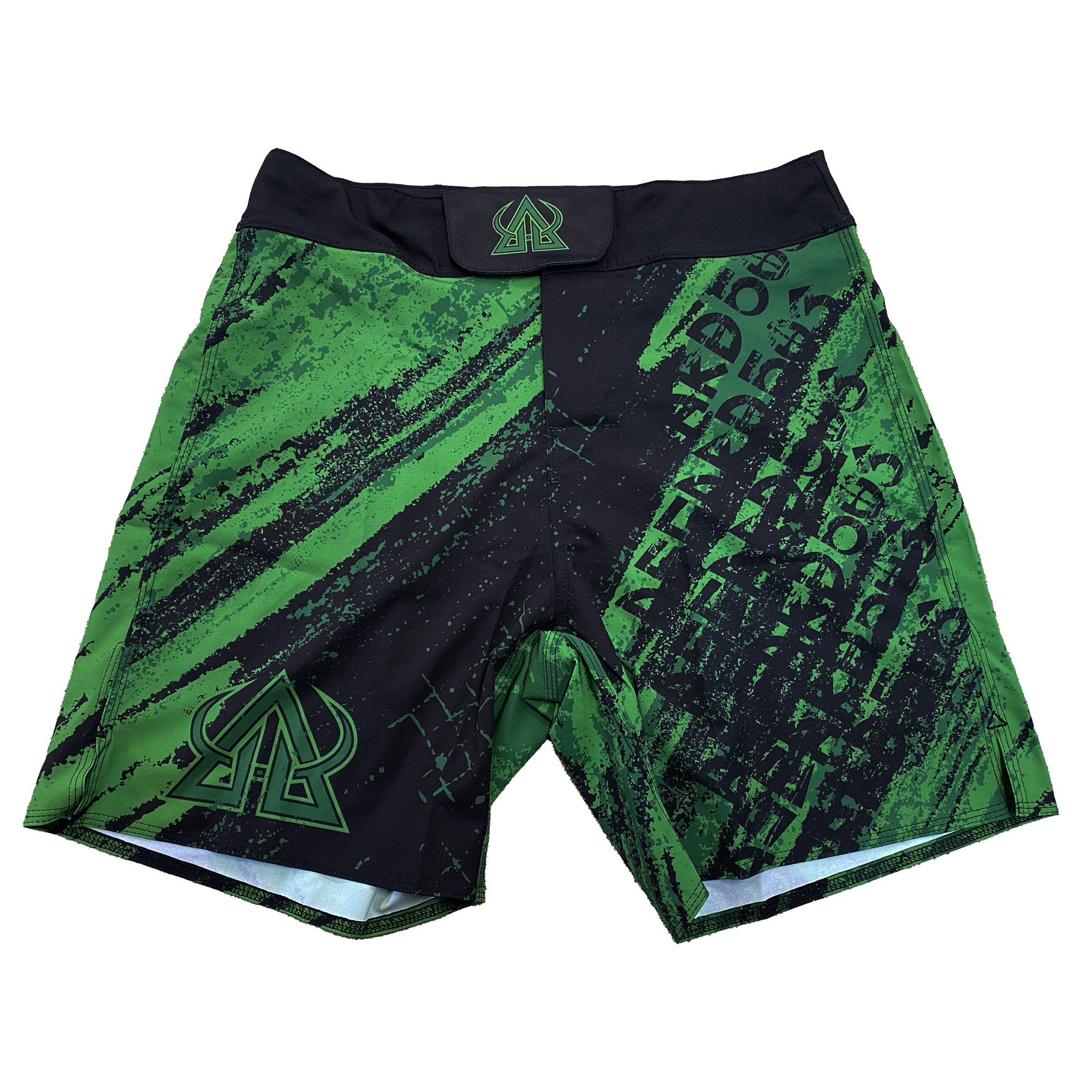 Green Collide V1 Jiu-Jitsu Shorts | Durable No-Gi Gear – Asgard
