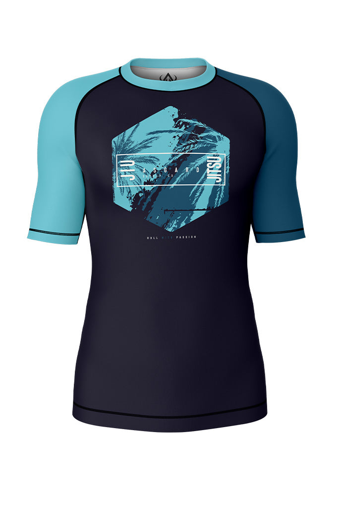 Tropical Tides Short Sleeve Rash Guard | Premium No-Gi Gear – Asgard ...
