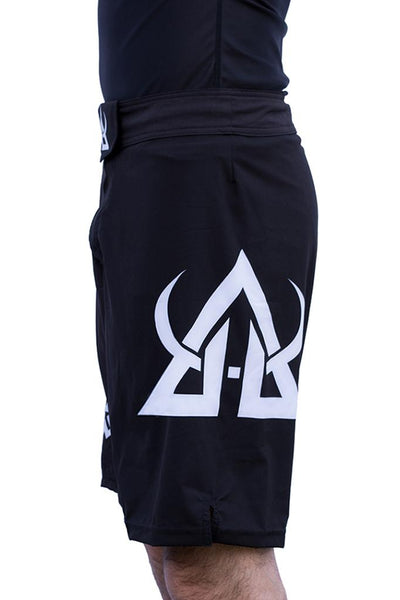 mma shorts black asgard503 training 
