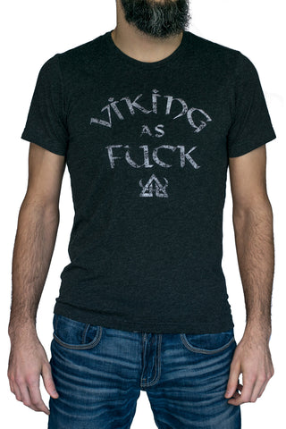 Viking AF - T-Shirt tri blend featuring the text "Viking As Fuck"