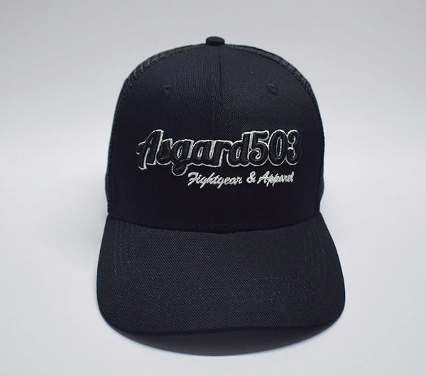 Balck Asgard503 Trucker hat Meshback fightgear and apparel